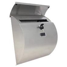 Load image into Gallery viewer, Amoylimai-MPB1402 Modern Urban Style Semicircular Lockable Stainless Steel Mailbox