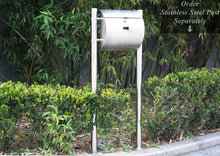 Load image into Gallery viewer, Amoylimai-MPB1402 Modern Urban Style Semicircular Lockable Stainless Steel Mailbox