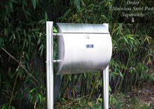 Load image into Gallery viewer, Amoylimai-MPB1402 Modern Urban Style Semicircular Lockable Stainless Steel Mailbox