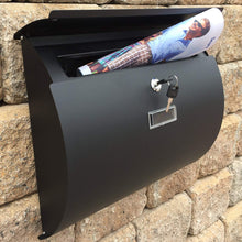 Load image into Gallery viewer, Amoylimai-MPB1402 Modern Urban Style Semicircular Lockable Stainless Steel Mailbox