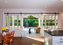 Load image into Gallery viewer, Amoylimai BD-S01 Sliding Door Track Hardware Kit Double Door