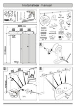 Load image into Gallery viewer, Amoylimai BD-SS02 Sliding Door Hardware Track Kit Installation Manual