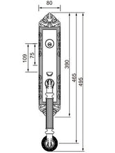 Load image into Gallery viewer, Amoylimai K6829 Lockset Dimensions