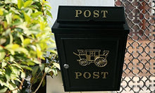 Load image into Gallery viewer, Amoylimai Philip Outdoor European Style Mailbox Carriage Gold
