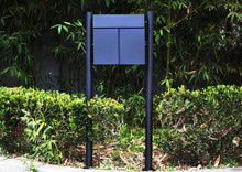 Load image into Gallery viewer, MPB502 Mailbox Posts Painted Black