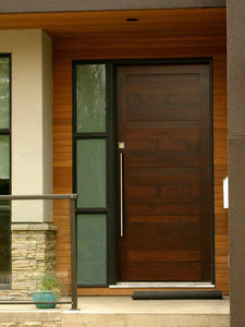 10425 Door Handles On Wood Door