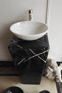 430 Stone Vessel Sink Carrara White Marble