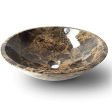 Load image into Gallery viewer, 430 Stone Vessel Sink Emperador Dark Marble