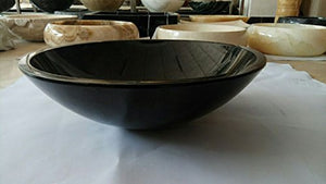 430 Stone Vessel Sink Shanxi Pure Black Granite