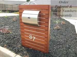 Amoylimai-MPB1402 Modern Urban Style Semicircular Lockable Stainless Steel Mailbox