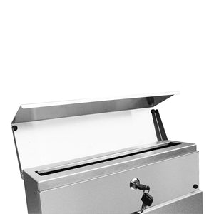 MPB932 Stainless Steel Mailbox with Newspaper Holder Top Slot