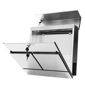 MPB932 Stainless Steel Mailbox with Newspaper Holder Interior
