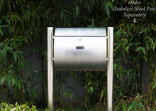 Load image into Gallery viewer, Amoylimai-MPB1402 Modern Urban Style Semicircular Lockable Stainless Steel Mailbox