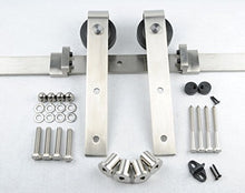 Load image into Gallery viewer, Amoylimai BD-FSS Satin Nickel Brushed Stainless Steel Sliding Door Track Hardware Parts