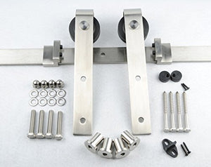 Amoylimai BD-FSS Satin Nickel Brushed Stainless Steel Sliding Door Track Hardware Parts