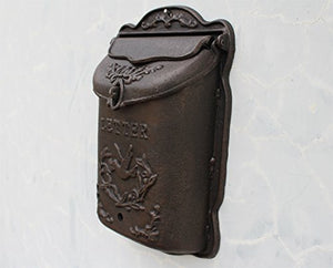 Amoylimai Civ006 Victorian Style Vinatage Mailbox Antique Bronze