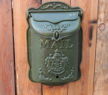 Load image into Gallery viewer, Amoylimai Civ006 Victorian Style Vinatage Mailbox Verde Green Aristocracy