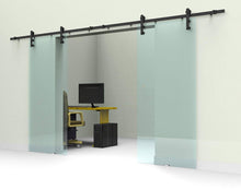 Load image into Gallery viewer, Amoylimai GBD-S03 Glass Sliding Door Track Hardware Kit Double Door