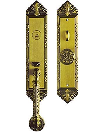 Amoylimai K6829 Lockset Antique Brass