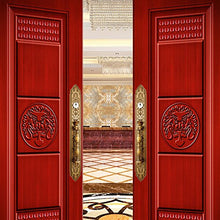 Load image into Gallery viewer, Amoylimai K8347 Door Lockset Double Door Brown Bronze