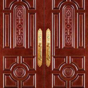 Amoylimai K8347 Door Lockset Double Door Gold