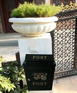 Amoylimai Philip Outdoor European Style Mailbox Carriage Gold
