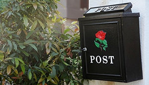 Amoylimai Philip Outdoor European Style Mailbox Rose