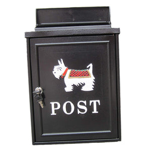 Amoylimai Philip Outdoor European Style Mailbox Schnauzer