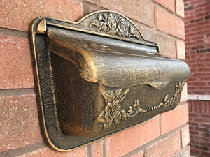 Amoylimai Victorian Style Anqitue Mailbox Brown Bronze
