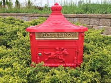 Load image into Gallery viewer, CAV001 Victorian Vintage Mailbox Red