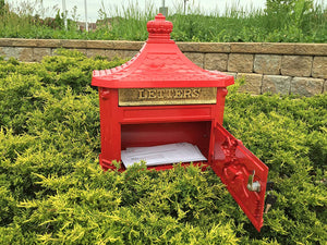 CAV001 Victorian Vintage Mailbox Red