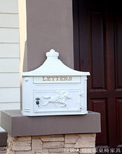 Load image into Gallery viewer, CAV001 Victorian Vintage Mailbox White