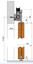 Load image into Gallery viewer, TP SS02 Sliding Door Hardware Diagram
