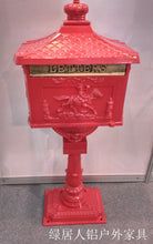 Load image into Gallery viewer, Vintage Outdoor Mailbox Red